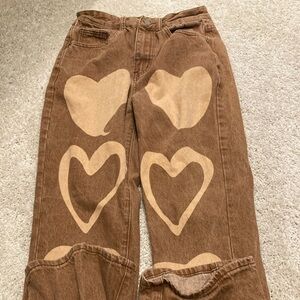 shein heart pants